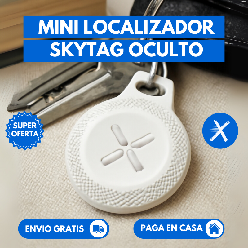 Mini Localizador SKYTAG Oculto ( Compatible con Apple FindMY + APP Android Gratuita )