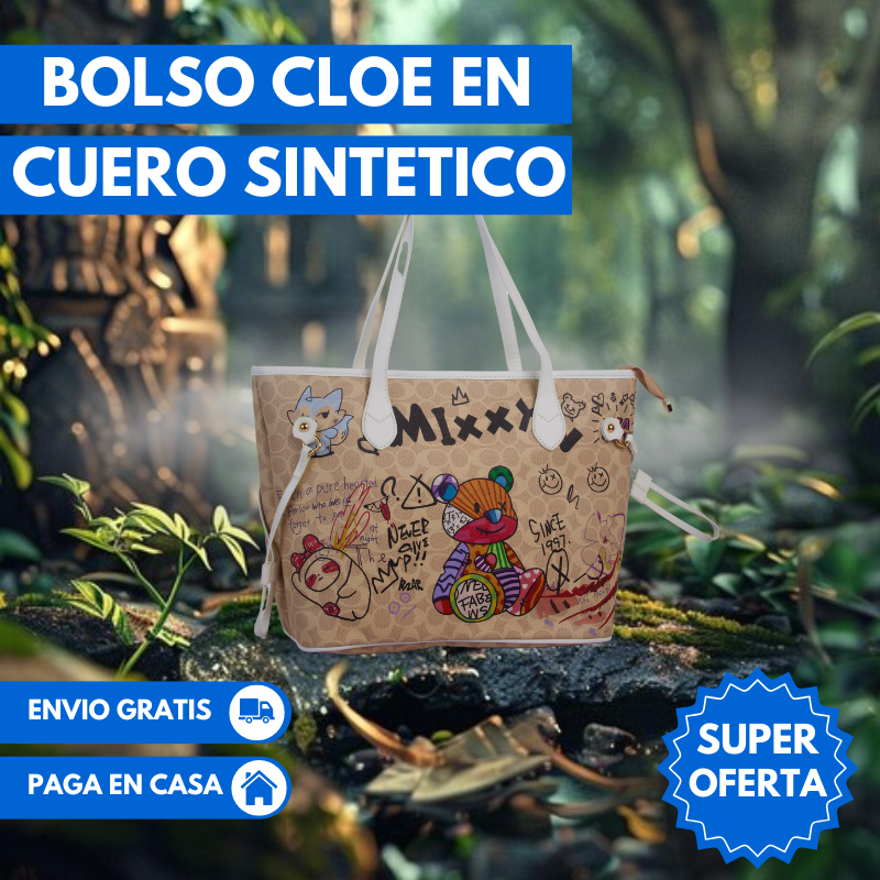 Bolso Cloe en cuero sintético + Marca de diseñador exclusivo colombiano