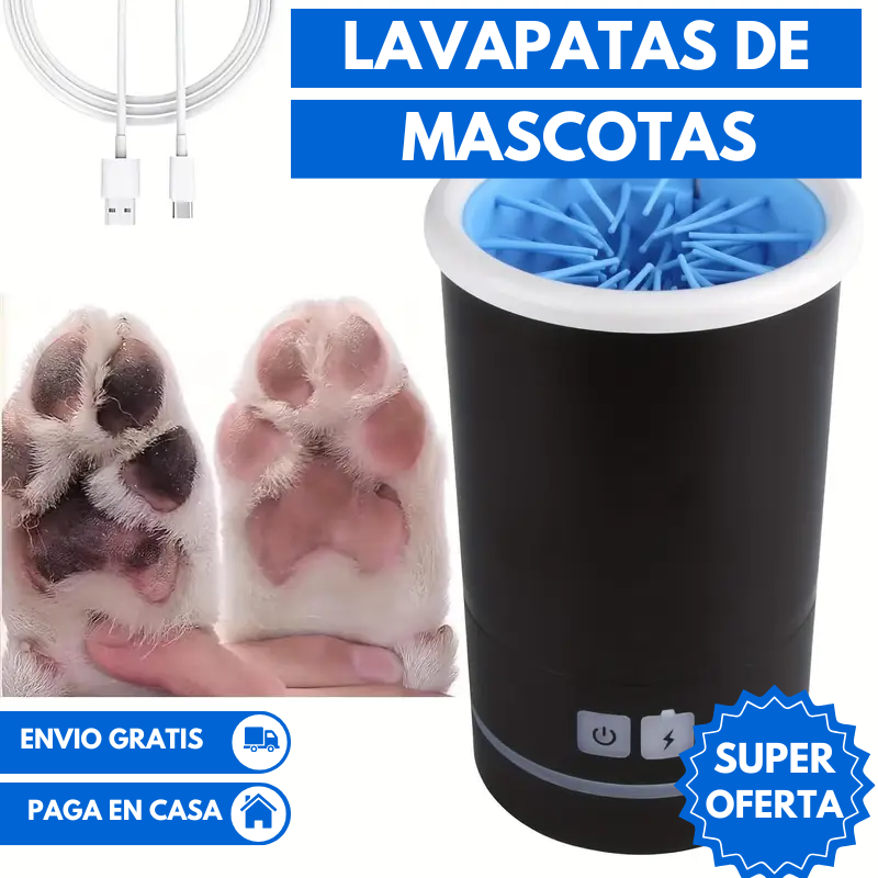 Limpiador de patas eléctrico para mascotas - Easypet ®