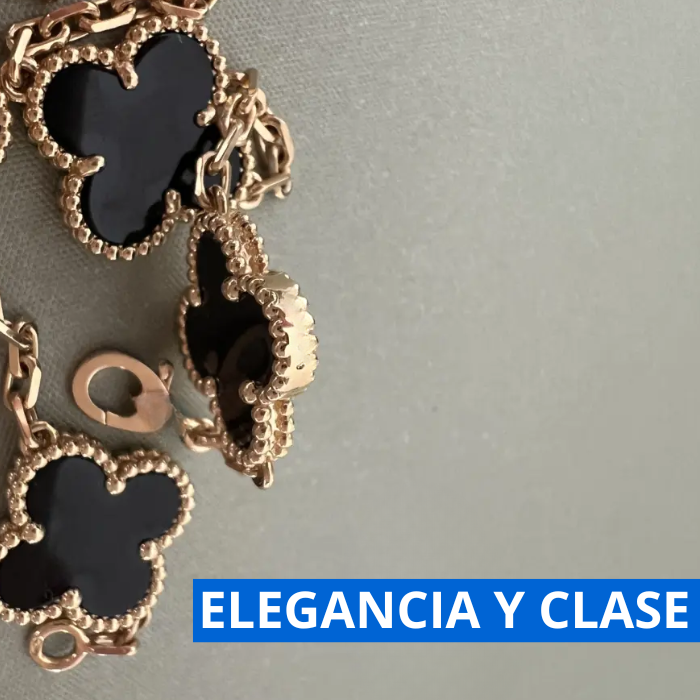 Pulsera 5 treboles + Caja de lujo