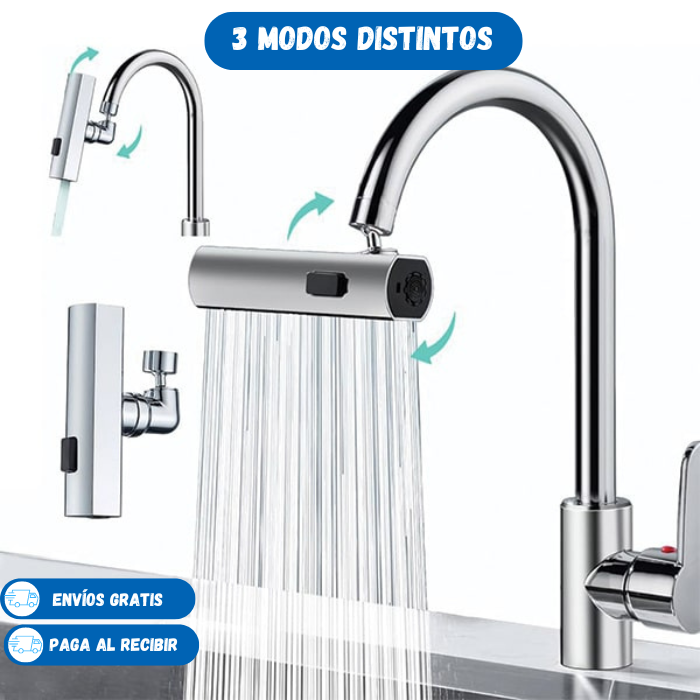 ADAPTADOR UNIVERSAL PARA GRIFO Aquasmart®/ ¡Tres modos para revolucionar tu cocina!
