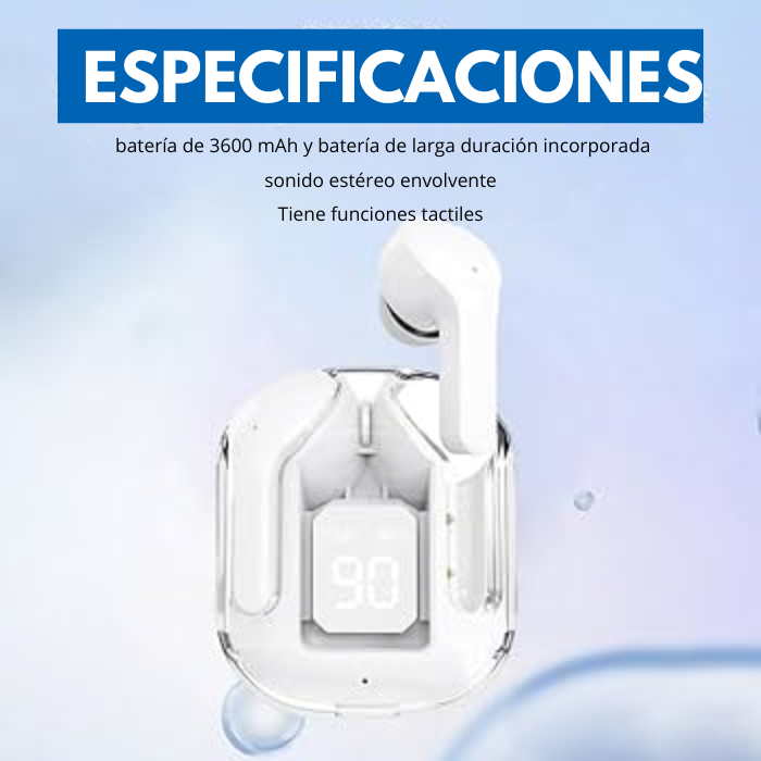 Audifonos Inalambricos Air 31 + OBSEQUIO EXCLUSIVO (Reloj Inteligente Y68)