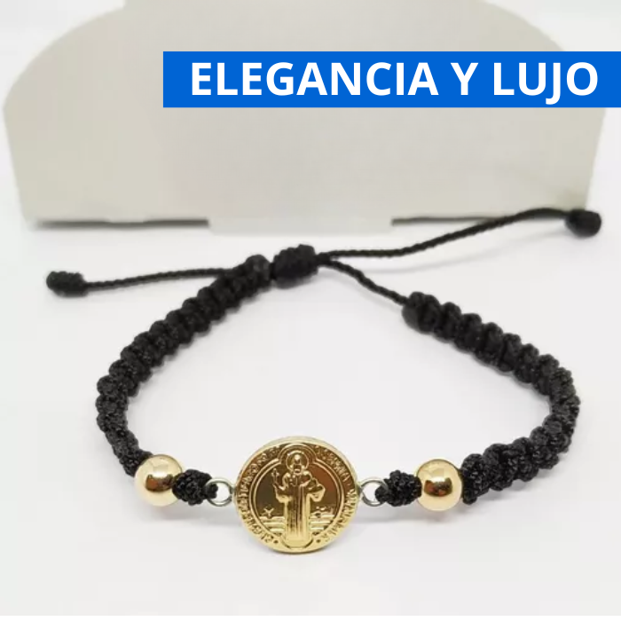Pulsera De San Benito® - Bañada En Oro