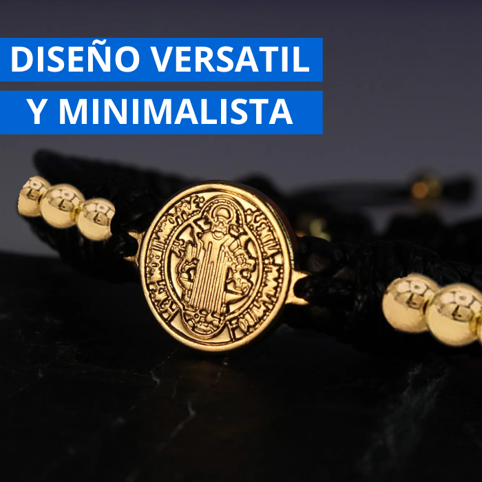 Pulsera De San Benito® - Bañada En Oro