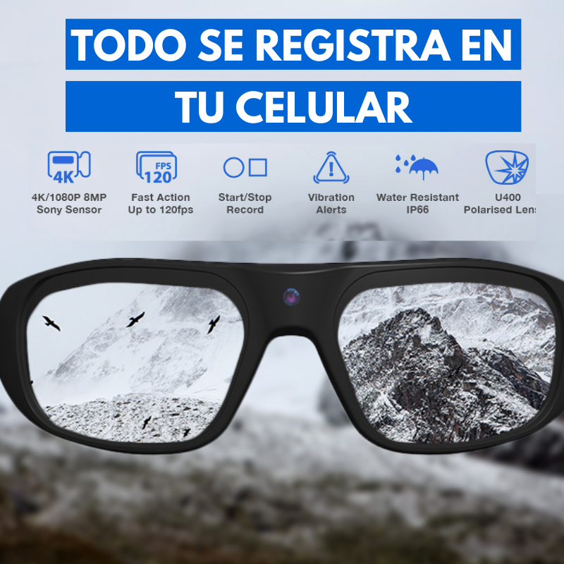Gafas con camara 4K POV + Estuche Protector