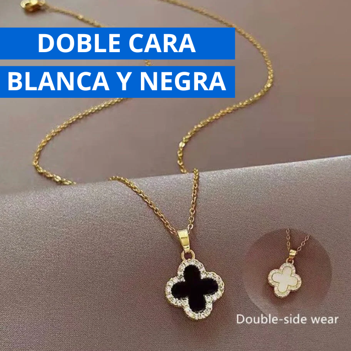 Collar Trébol 4 Hojas + Caja De Lujo