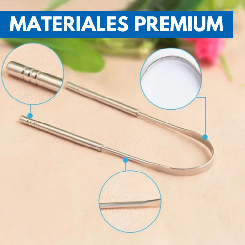 Raspador De Lengua (TongueCleaner®) - Mejora tu aliento inmediatamente