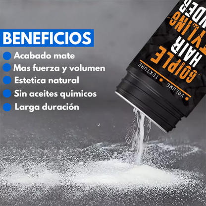 VOLUMINIZADOR DE CABELLO EN POLVO + GUIA DE USO