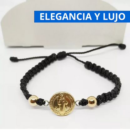 Pulsera De San Benito® - Bañada En Oro