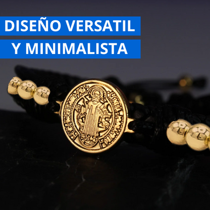 Pulsera De San Benito® - Bañada En Oro