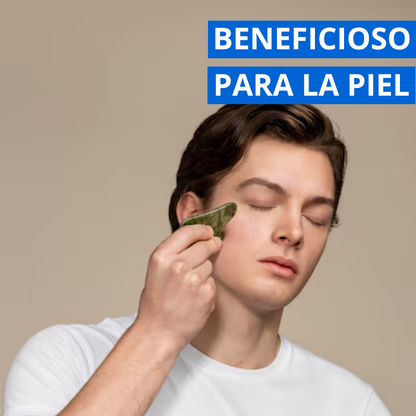 Gua Sha Corazon Jade Masajeador Facial