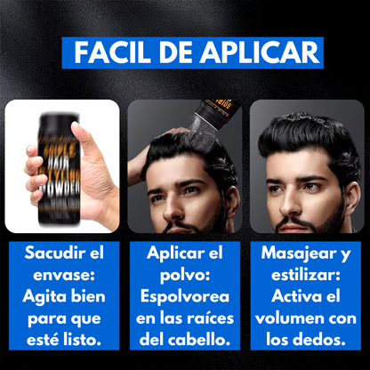 VOLUMINIZADOR DE CABELLO EN POLVO + GUIA DE USO