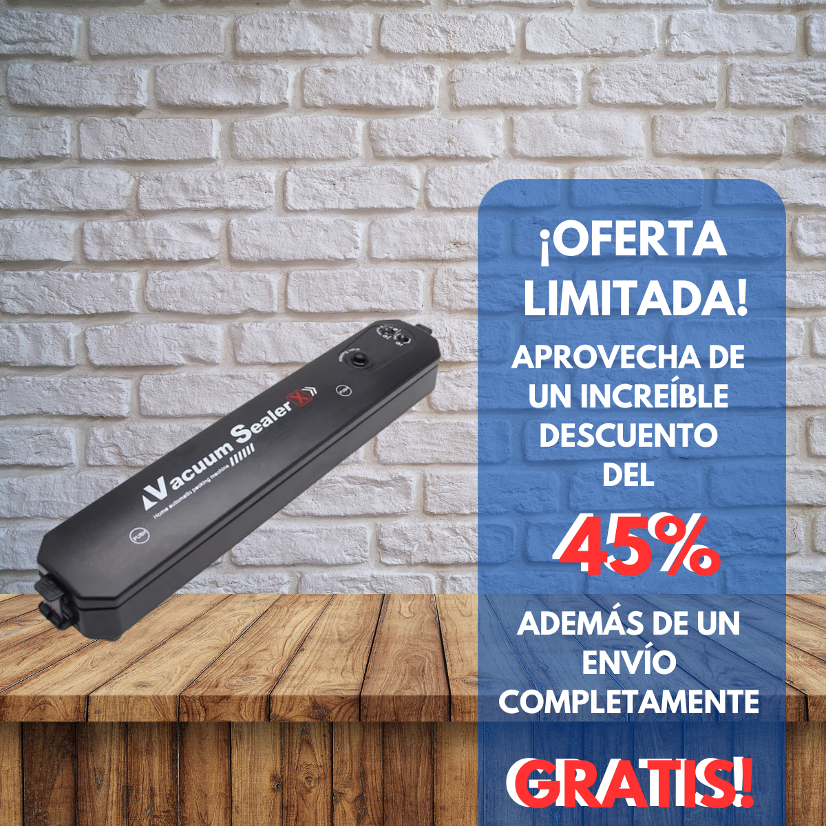Selladora al vacío Vacuum Sealer®